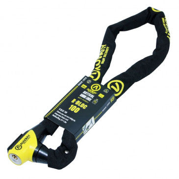 ANTIVOL VELO CHAINE A CLE AUVRAY SPECIAL LOUEUR R-BLOC 100 DIAM 7mm L1m AVEC SERRURE INTEGREE (VENDU A L'UNITE) NIVEAU SECURITE 6/10