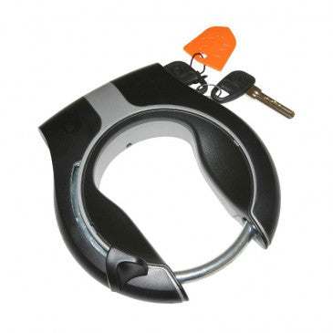 ANTIVOL VELO FER A CHEVAL AXA VICTORY NOIR MAT/ARGENT - SECURITE NIVEAU 14/15 - COMPATIBLE PLUG - HOMOLOGUE FUB 2 ETOILES