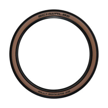 PNEU VTT DIRT 26 X 2.10 SCHWALBE BILLY BONKERS NOIR/FLANC BRONZE TR (54-559) RENFORT K-GUARD