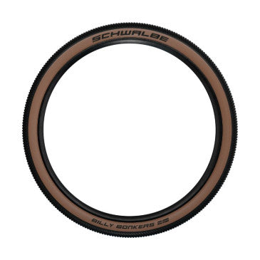 PNEU VTT DIRT 26 X 2.25 SCHWALBE BILLY BONKERS NOIR/FLANC BRONZE TR (57-559) RENFORT K-GUARD