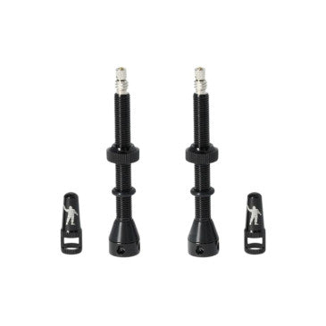 VALVE DE PNEU TUBELESS PRESTA MICHELIN COLORI NOIR 60mm 4 TROUS POUR DIFFUSION PREVENTIF AVEC DEMONTE OBUS (VENDU A LA PAIRE)
