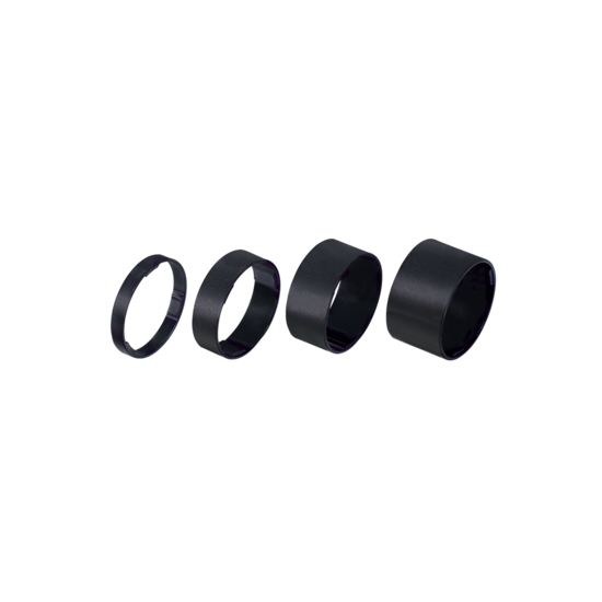 BHP-36 entretoises LightSpace 5/10/15/20mm noir 1.1/8 inch