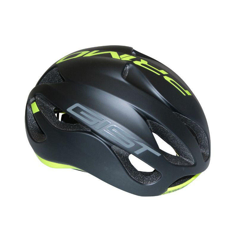Casque gist route noir-jaune