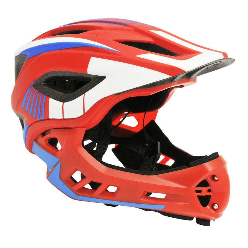 Casque bmx ikon rouge bleu