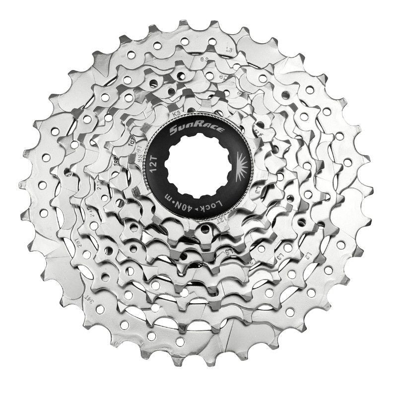 CASSETTE 8V. SUNRACE M66 11-32 VTT POUR SHIMANO/SRAM NICKEL (LIVRE EN BOITE) (11-13-15-18-21-24-28-32)