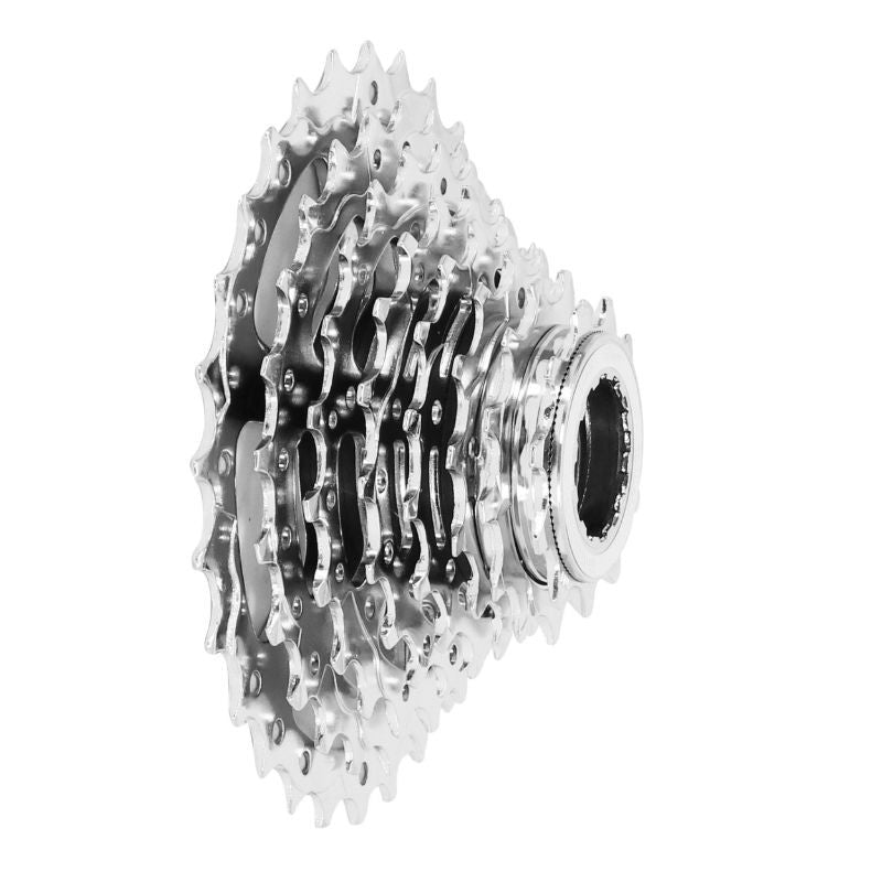 CASSETTE 8V. P2R 11-28 POUR SHIMANO/SRAM VTT ARGENT (VENDU A L UNITE) (11-12-14-16-18-21-24-28)