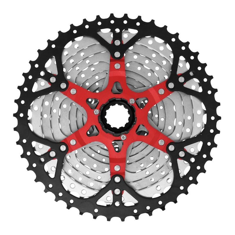CASSETTE 11V. SHINE 11-46 POUR SHIMANO/SRAM VTT ARGENT (VENDU EN BOITE) (11-13-15-18-21-24-28-32-36-40-46)