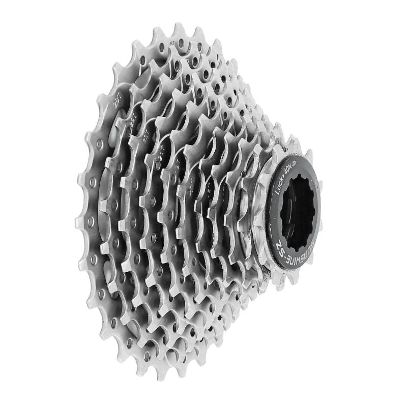 CASSETTE 11V. SHINE 11-28 POUR SHIMANO/SRAM ROUTE ARGENT (VENDU EN BOITE) (11-12-13-14-15-16-17-19-21-24-28)