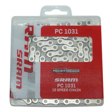 Chaine velo 10 v sram pc 1031 route vtt 114 maillons