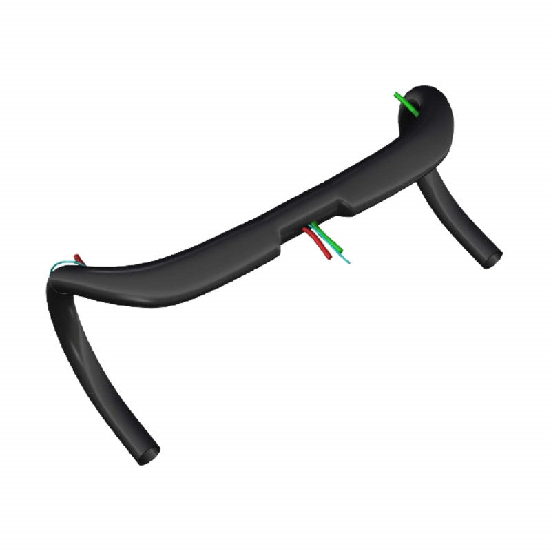 CINTRE ROUTE DEDA SUPERZERO DCR ALU NOIR 31,8 L 46 EXTERIEUR (PASSAGE CABLE INTERIEUR)