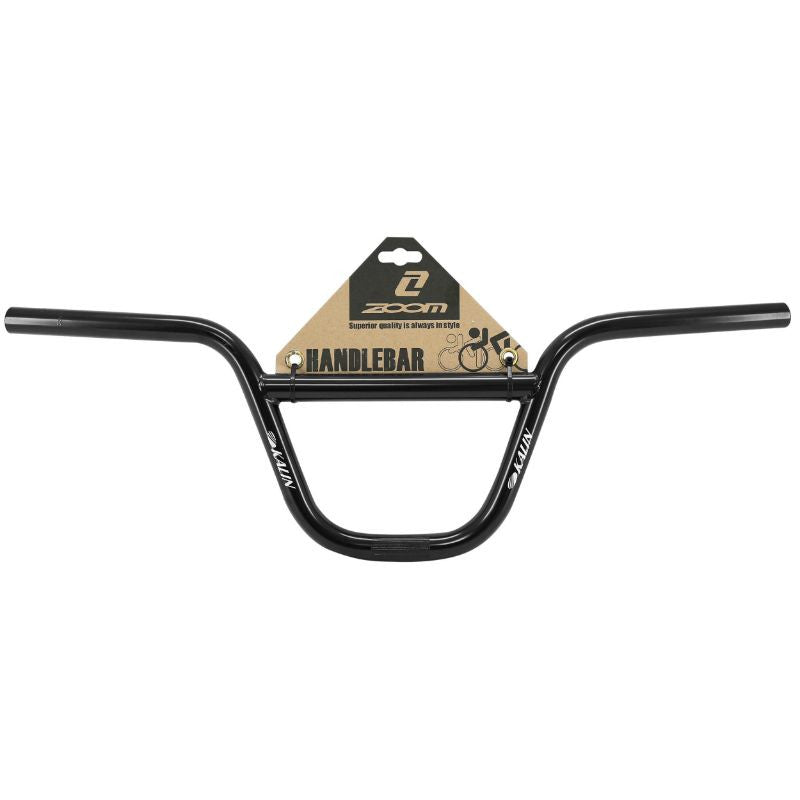 CINTRE BMX KALIN ACIER NOIR FIXATION POTENCE 22,2mm HAUTEUR 160mm LARGEUR 620mm (SUR CARTE ZOOM)