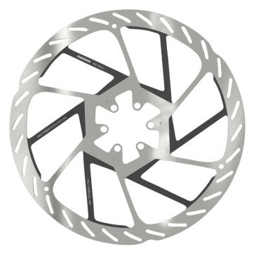 DISQUE DE FREIN VTT 6 TROUS SRAM HS2 220mm ARGENT (BORD ARRONDI)