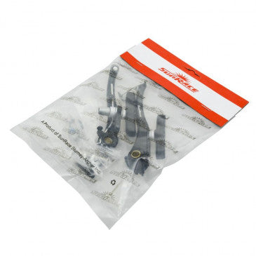 ETRIER FREIN VTT/CITY V-BRAKE ALU SUNRACE NOIR AVANT 110MM COUDE 90° (VENDU A L'UNITE)