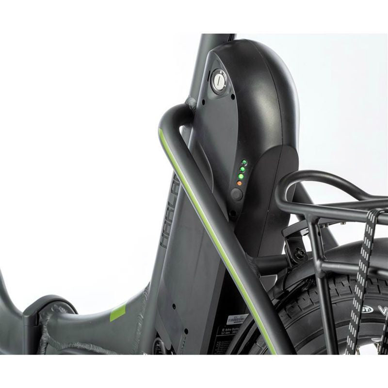 VELO ELECTRIQUE/VAE PLIANT CITY 20 LEADER FOX HARLAN 2021 MIXTE GRIS MAT 7V MOTEUR CENTRAL BAFANG M300 36V 80Nm BATTERIE 14Ah