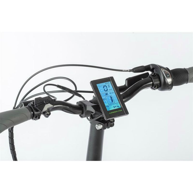 VELO ELECTRIQUE/VAE PLIANT CITY 20 LEADER FOX HARLAN 2021 MIXTE GRIS MAT 7V MOTEUR CENTRAL BAFANG M300 36V 80Nm BATTERIE 14Ah