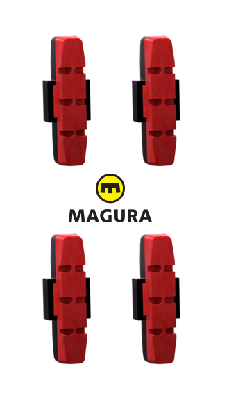 Patin de frein MAGURA HS11 Performance (4 pièces) rouge