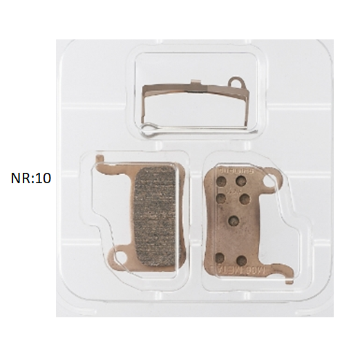 Disc brake pads XTR-XT-LX-DEORE-SLX M SHIMANO (metal)