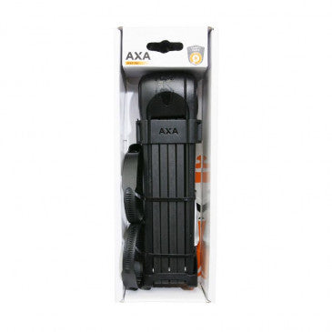 ANTIVOL VELO PLIABLE/PLIANT AXA FOLD 100 TYPE COUTEAU L 90cm NOIR AVEC SUPPORT (MAILLON 7mm) - SECURITE NIVEAU 9/15