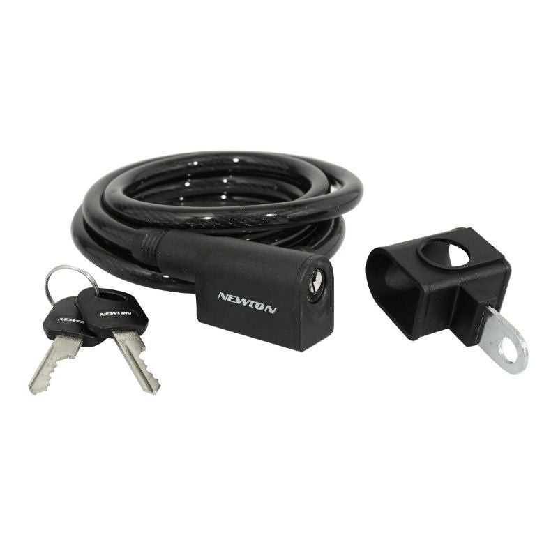 ANTIVOL VELO SPIRAL A CLE P2R DIAM 10mm L 1,50M (AVEC SUPPORT)