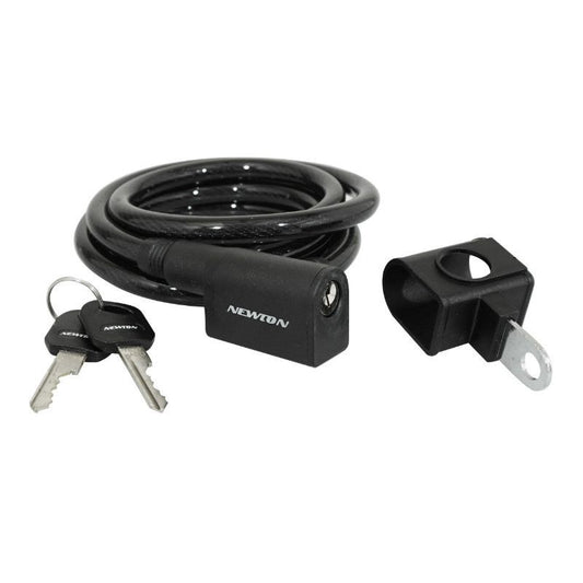 ANTIVOL VELO SPIRAL A CLE P2R DIAM 10mm L 1,50M (AVEC SUPPORT)