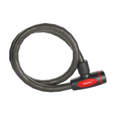ANTIVOL VELO / TROTTINETTE CABLE ARTICULE A CLE MASTERLOCK DIAM 18mm L 1m NOIR LIVRE AVEC 4 CLES - NIVEAU SECURITE 7