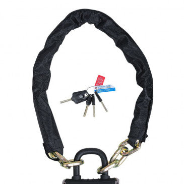 ANTIVOL VELO CHAINE A CLE ZEFAL K-TRAZ M18 DIAM 10mm NOIR 1.10m AVEC 3 CLES - SECURITE MAXIMALE -