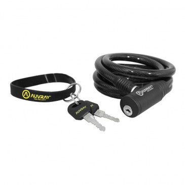 ANTIVOL VELO SPIRAL A CLE AUVRAY SPECIAL LOUEUR DIAM 12 mm L 1,50 M (SANS SUPPORT) (PAR CARTON DE 40)