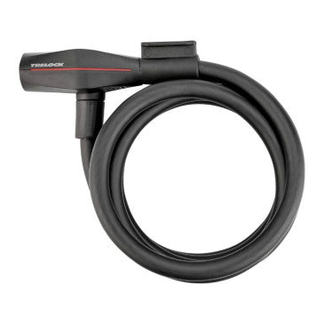 ANTIVOL VELO SPIRAL A CLE TRELOCK SK415 DIAM 15 mm L 1.80 M NOIR (AVEC SUPPORT) (OFFRE SPECIALE)