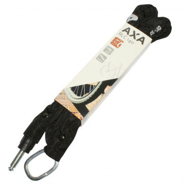 ANTIVOL VELO CHAINE A BOUCLE AXA RLC POUR FER A CHEVAL DIAM 5.5mm L1.40M NOIR (PROFONDEUR 35mm DIAM 10mm) - HOMOLOGUE FUB 1 ETOILE