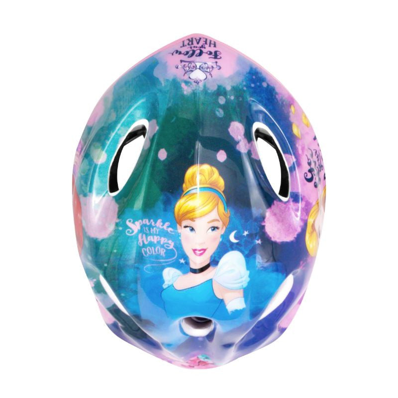 CASQUE VELO ENFANT DISNEY V2 PRINCESSE ROSE AVEC MOLETTE REGLAGE TAILLE 52-56 (VENDU SUR CARTE)