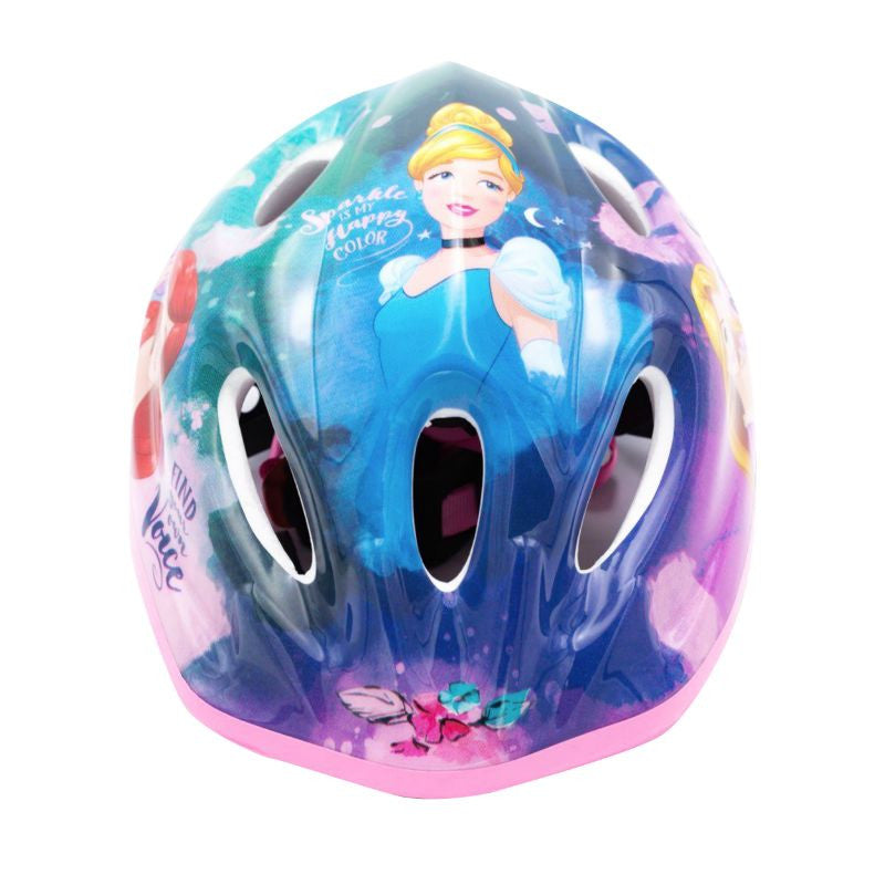 CASQUE VELO ENFANT DISNEY V2 PRINCESSE ROSE AVEC MOLETTE REGLAGE TAILLE 52-56 (VENDU SUR CARTE)