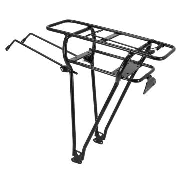 PORTE BAGAGE VELO ARRIERE A TRINGLES DOUBLE AVEC SUPPORT LEGER ANSMANN ALU NOIR 26" POIDS MAX 25kgs