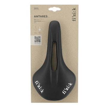 SELLE FIZIK ANTARES R5 OPEN NOIR LARGE 217g 268x150mm AVEC TROU CENTRAL RAIL KIUM