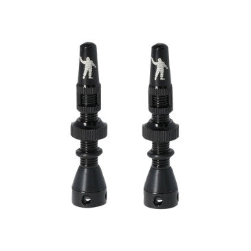 VALVE DE PNEU TUBELESS PRESTA MICHELIN COLORI NOIR 40mm 4 TROUS POUR DIFFUSION PREVENTIF AVEC DEMONTE OBUS (VENDU A LA PAIRE)