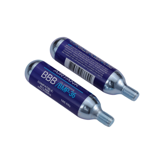 BMP-35 cartouches Co2 AirTanks (2 pcs) silver