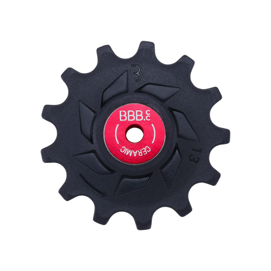 BDP-19 derailleur pulleys RollerBoys 13T-13T ceramic comp. Shim. MTB noir 13T-13T