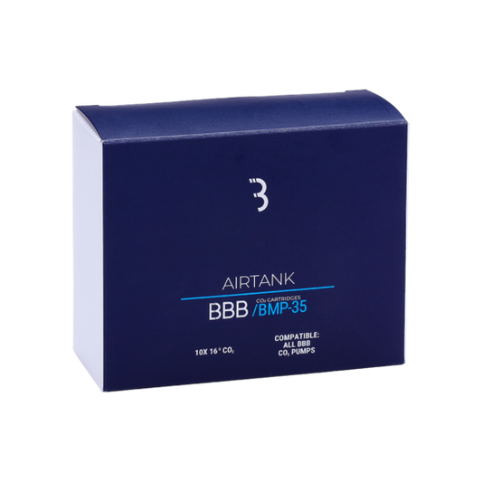 BMP-35 cartouches Co2 AirTanks (10 pcs) silver