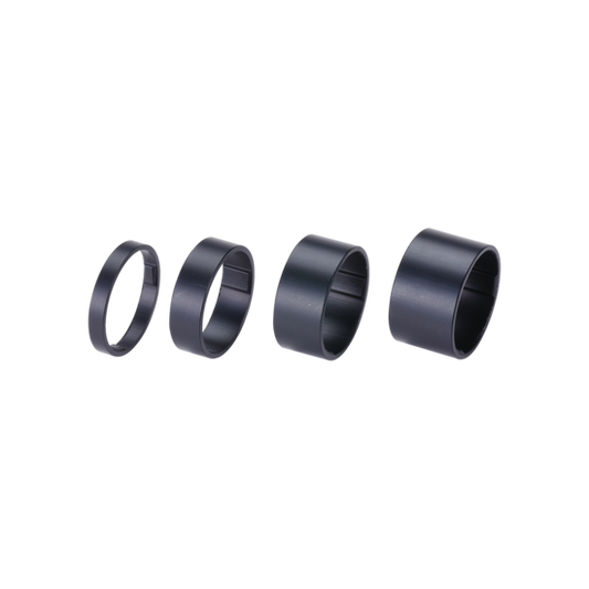 BHP-36 entretoises LightSpace 5/10/15/20mm noir mat 1.1/8 inch