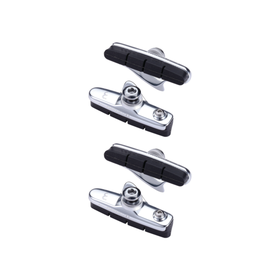 BBS-02 patins de frein Roadstop a cartouches argent