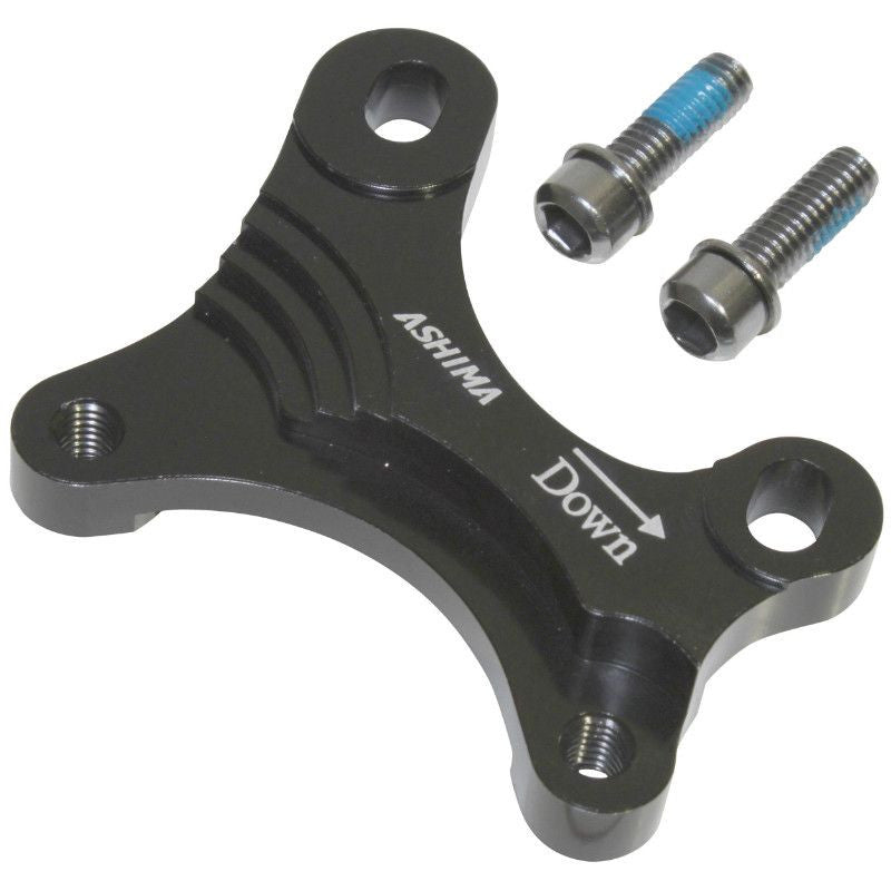 ADAPTATEUR / REHAUSSE FREIN A DISQUE VTT INTERNATIONAL AVANT / ARRIERE BRAKCO ETRIER 160mm SUR FOURCHE DISQUE 203mm ET CADRE DISQUE 180mm