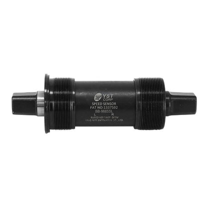 BOITIER PEDALIER YST CARRE ALU A ROULEMENT 120mm (boite de 68) FILETAGE ANGLAIS / BSC / 1,37x24 AVEC ETOILE POUR VELO LEADER FOX - COMPATIBLE AVEC 197428 OU 182645