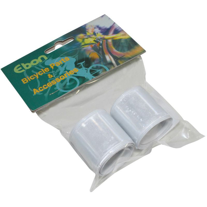 BRASSARD DE SECURITE P2R POUR BRAS OU JAMBE BLANC REFLECHISSANT L330x35mm (PAIRE)