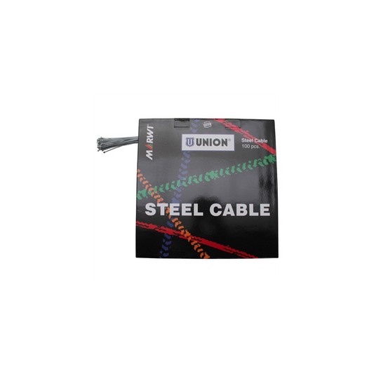 CABLE DE DERAILLEUR MARWI ACIER POUR SHIMANO ET ADAPTABLE 1,2mm 2,10M (BOITE DE 100)