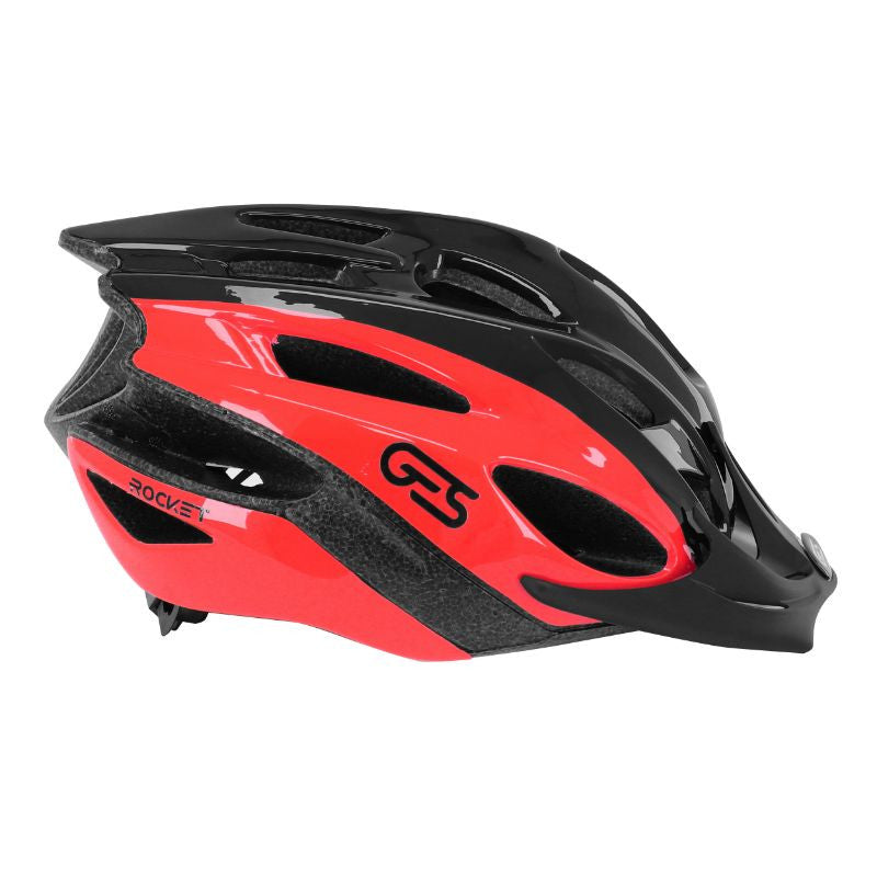 Casque rocket noir-rouge
