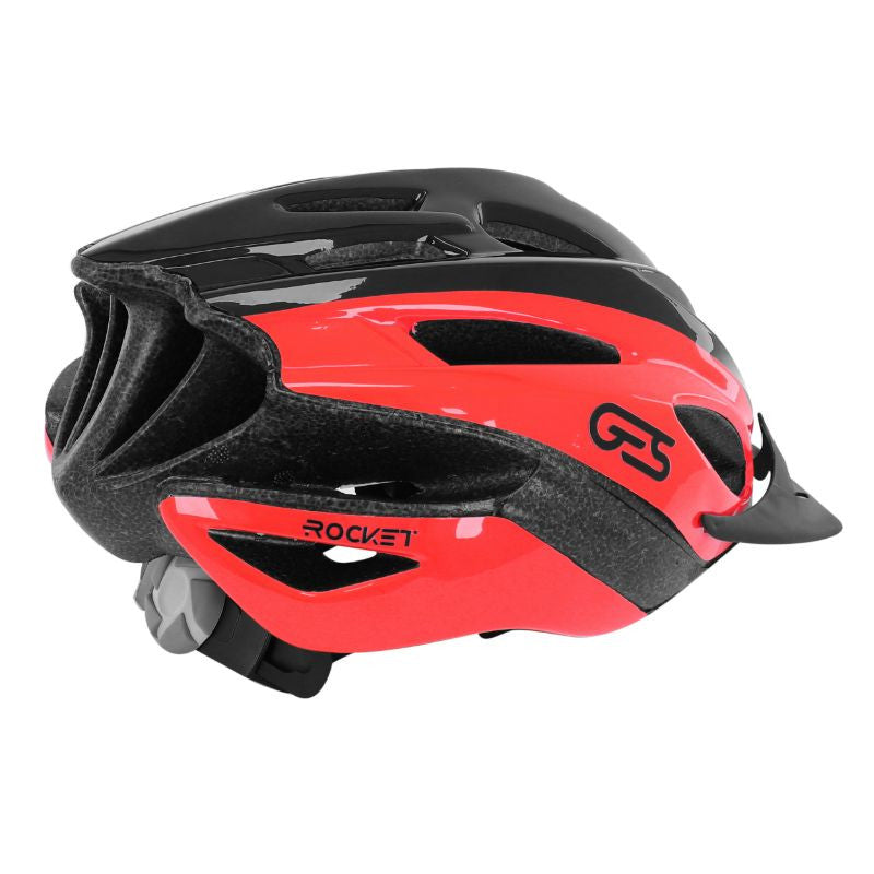 Casque rocket noir-rouge
