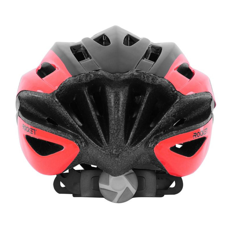 Casque rocket noir-rouge