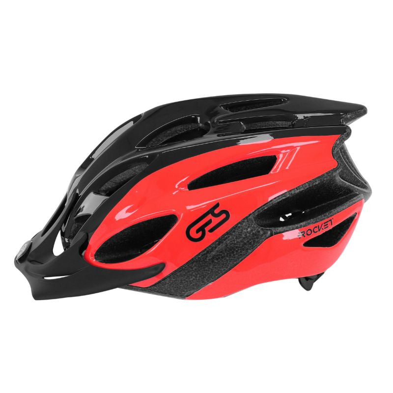 Casque rocket noir-rouge