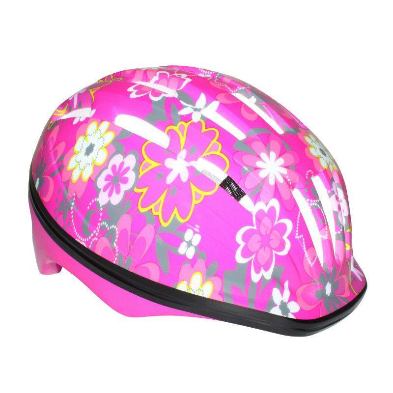Casque rose fleur