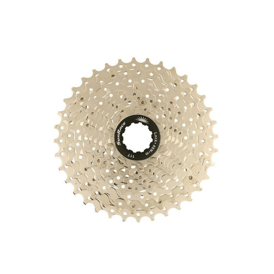 CASSETTE 11V. SUNRACE MS8 11-36 VTT POUR SHIMANO METALLIC ARGENT (LIVRE EN BOITE) (11-12-13-15-17-19-21-24-28-32-36) (2 BLOCS + PIGNONS)