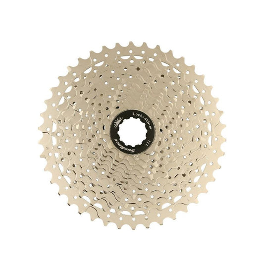 CASSETTE 11V. SUNRACE MS8 11-42 VTT POUR SHIMANO METALLIC ARGENT (LIVRE EN BOITE) (11/13/15/17/19/21/24/28/32/36/42) (2 BLOCS + PIGNONS)